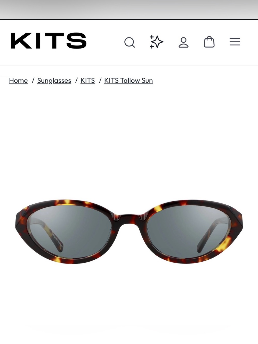 KITS Tallow Sun Havana With Grey Tinted Lenses